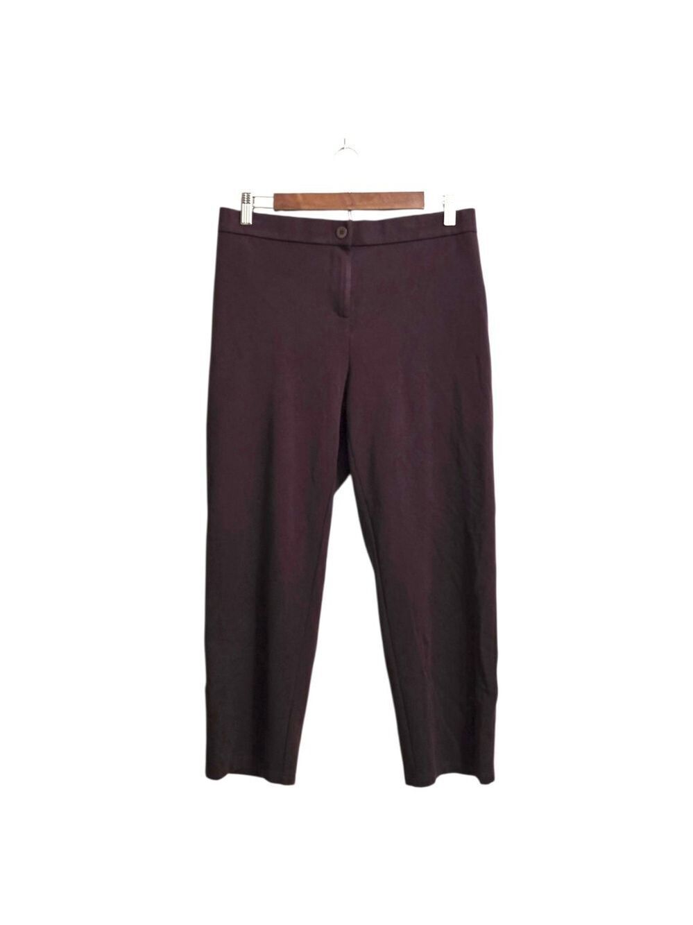 Eileen Fisher Slouchy Ankle Pants In Casis Raisin Sz PL